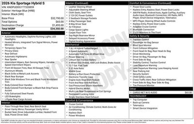 2026 Kia Sportage Hybrid S
