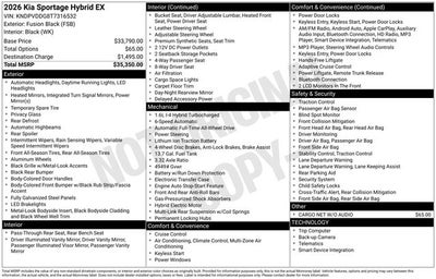 2026 Kia Sportage Hybrid EX