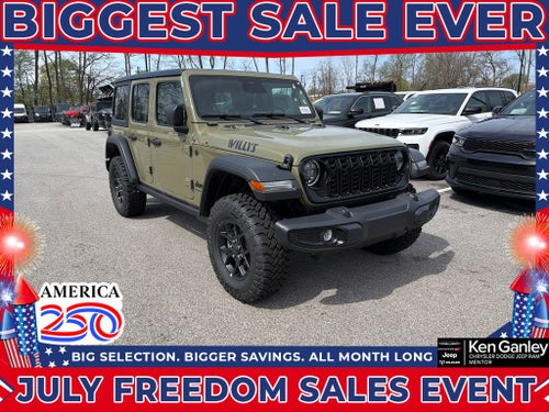 2026 Jeep Wrangler WRANGLER 4-DOOR WILLYS