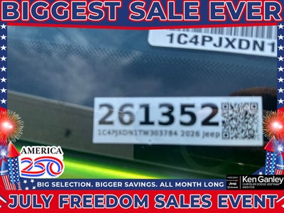 2026 Jeep Wrangler WRANGLER 4-DOOR WILLYS