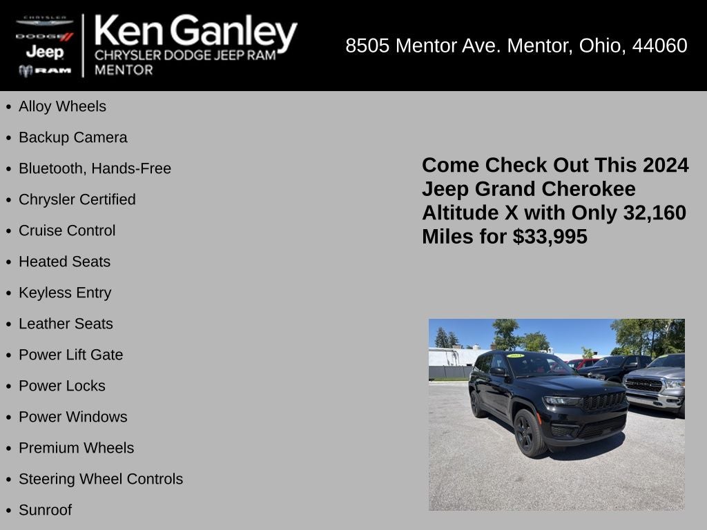 2024 Jeep Grand Cherokee Altitude X 4x4