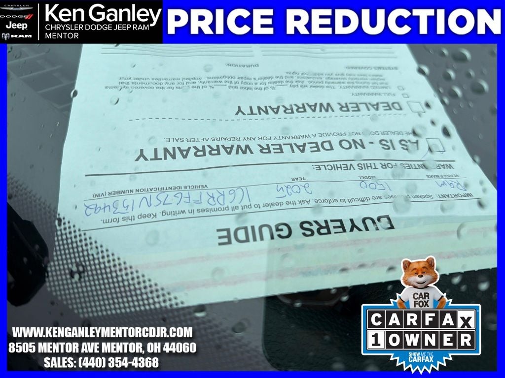 2025 RAM 1500 Big Horn Crew Cab 4x4 5'7' Box