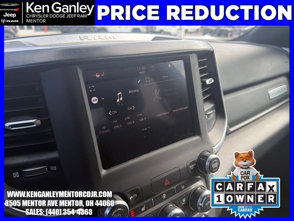 2022 RAM 1500 Big Horn Quad Cab 4x4 6'4' Box