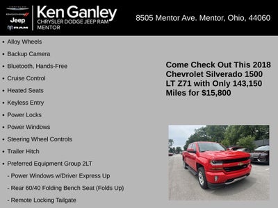2018 Chevrolet Silverado 1500 2LT