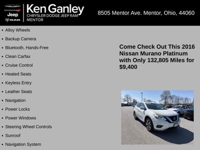 2016 Nissan Murano Platinum