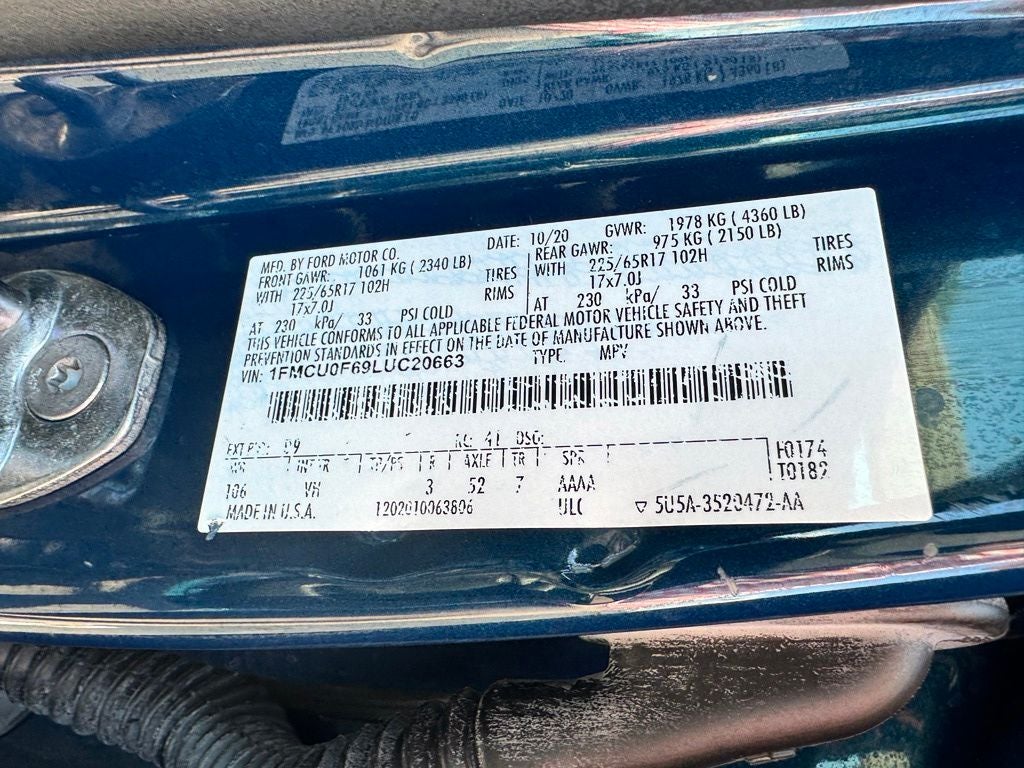 2020 Ford Escape S