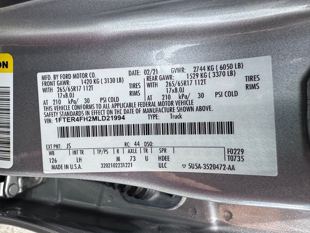 2021 Ford Ranger XLT