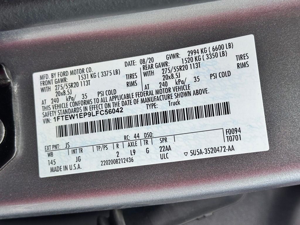 2020 Ford F-150 XL