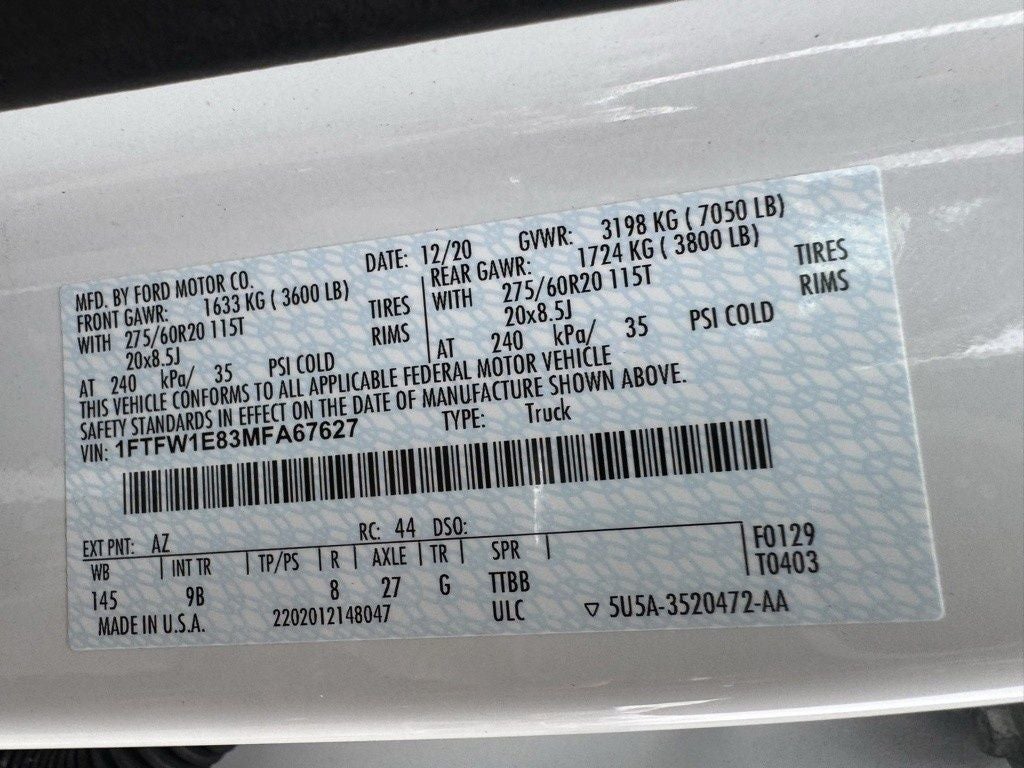 2021 Ford F-150 Platinum