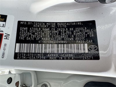 2016 Toyota Avalon Hybrid Limited