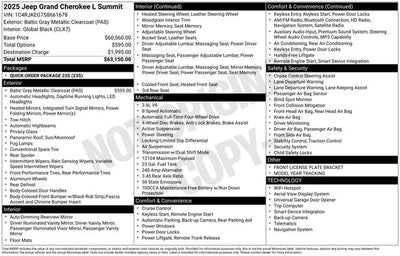 2025 Jeep Grand Cherokee L Summit