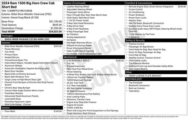 2024 RAM 1500 Big Horn/Lone Star