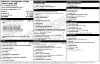 2019 RAM 1500 Big Horn/Lone Star