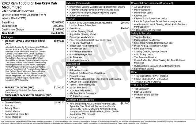 2023 RAM 1500 Big Horn/Lone Star