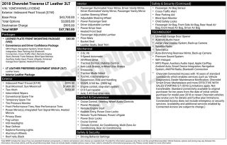 2018 Chevrolet Traverse 3LT
