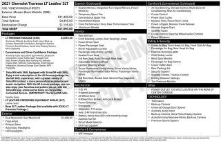 2021 Chevrolet Traverse LT Leather