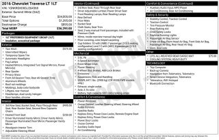 2016 Chevrolet Traverse LT 1LT