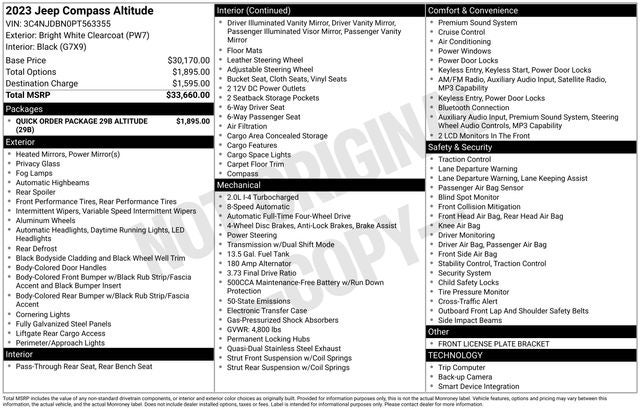 2023 Jeep Compass Altitude