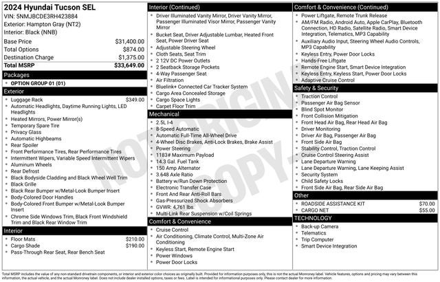 2024 Hyundai Tucson SEL