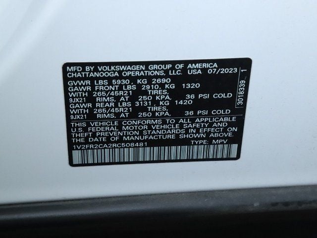 2024 Volkswagen Atlas 2.0T SEL Premium R-Line