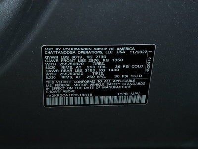 2023 Volkswagen Atlas 3.6L V6 SE w/Technology