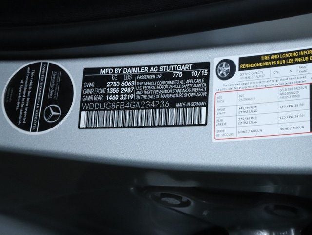 2016 Mercedes-Benz S-Class S 550 4MATIC®