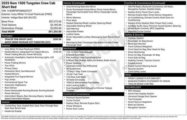 2025 RAM 1500 Tungsten