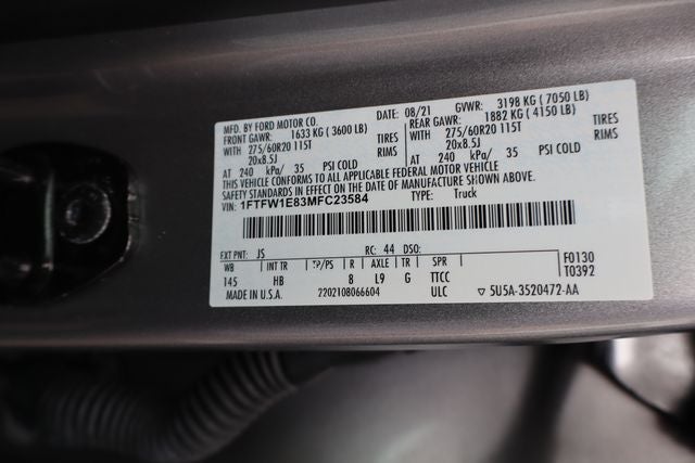 2021 Ford F-150 Lariat