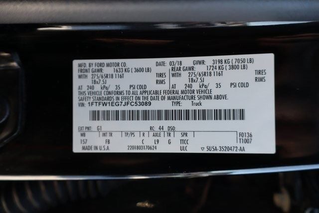 2018 Ford F-150 XLT