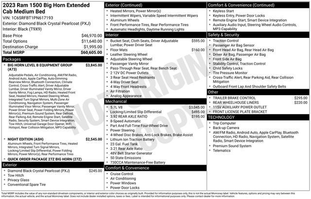 2023 RAM 1500 Big Horn/Lone Star