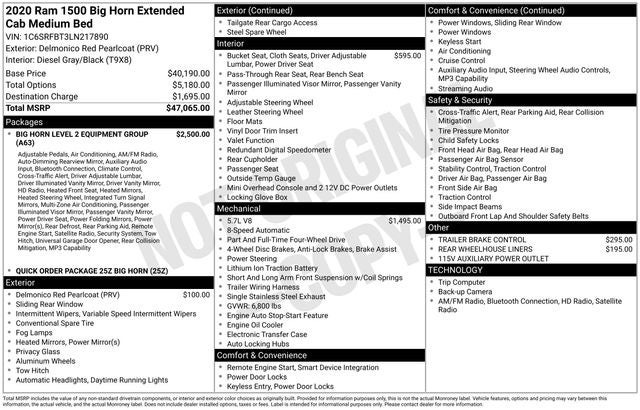 2020 RAM 1500 Big Horn/Lone Star