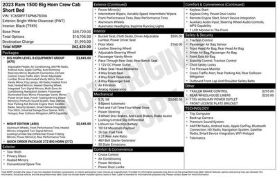 2023 RAM 1500 Big Horn