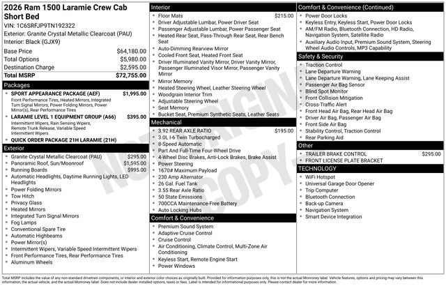 2026 RAM 1500 Laramie