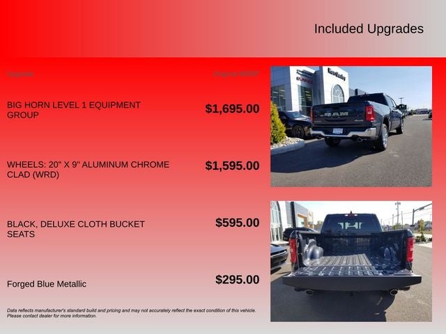 2025 RAM 1500 Big Horn/Lone Star