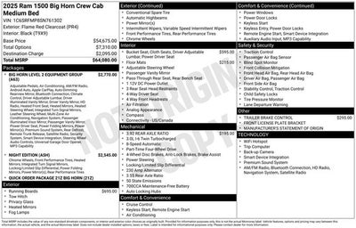 2025 RAM 1500 Big Horn/Lone Star