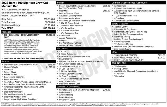 2023 RAM 1500 Big Horn/Lone Star