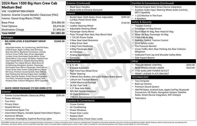 2024 RAM 1500 Big Horn