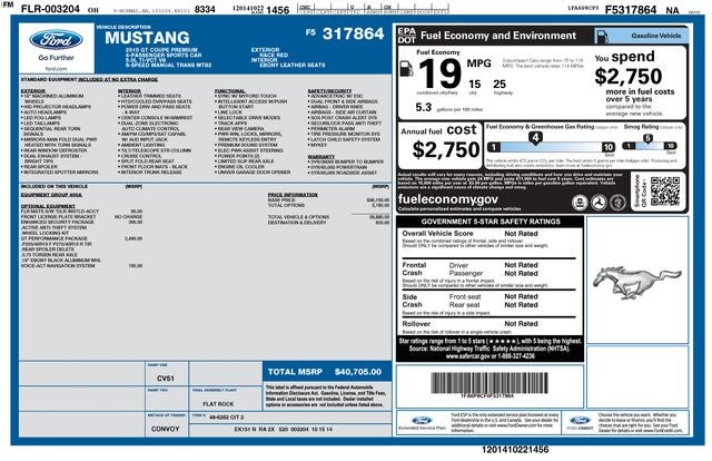 2015 Ford Mustang GT Premium