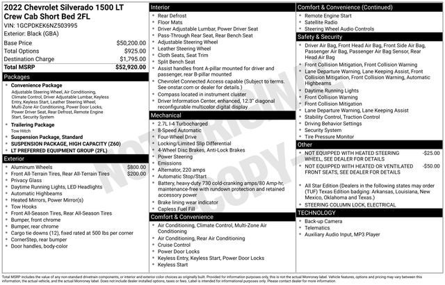 2022 Chevrolet Silverado 1500 LT