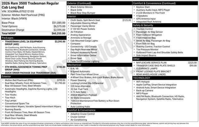 2026 RAM 3500 Tradesman