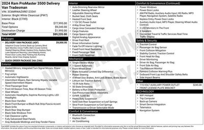 2024 RAM ProMaster 3500 EV Super High Roof