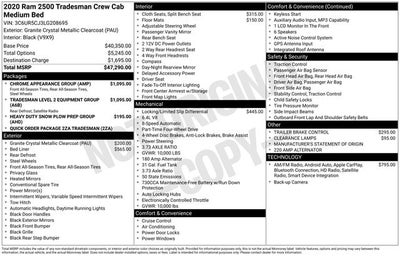2020 RAM 2500 Tradesman
