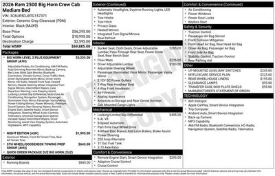 2026 RAM 2500 Big Horn