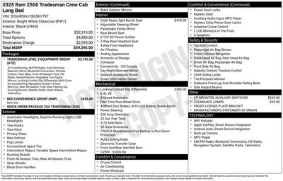 2025 RAM 2500 Tradesman