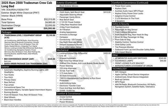 2025 RAM 2500 Tradesman