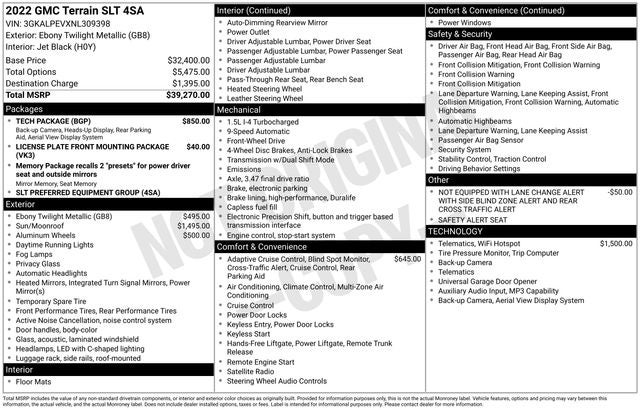 2022 GMC Terrain SLT