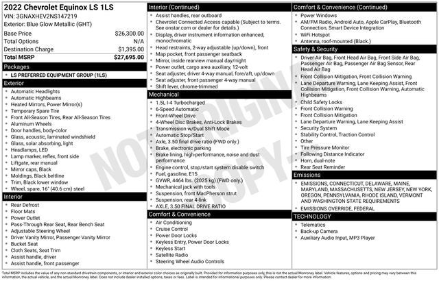 2022 Chevrolet Equinox LS