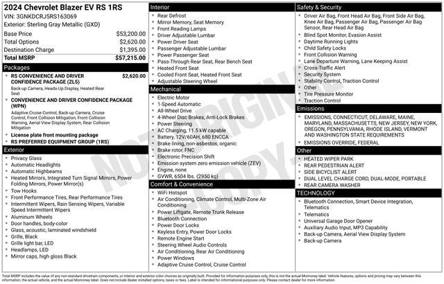 2024 Chevrolet Blazer EV RS