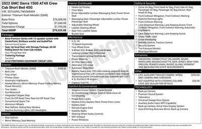 2022 GMC Sierra 1500 AT4X