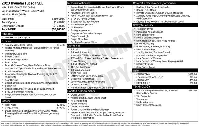 2023 Hyundai Tucson SEL